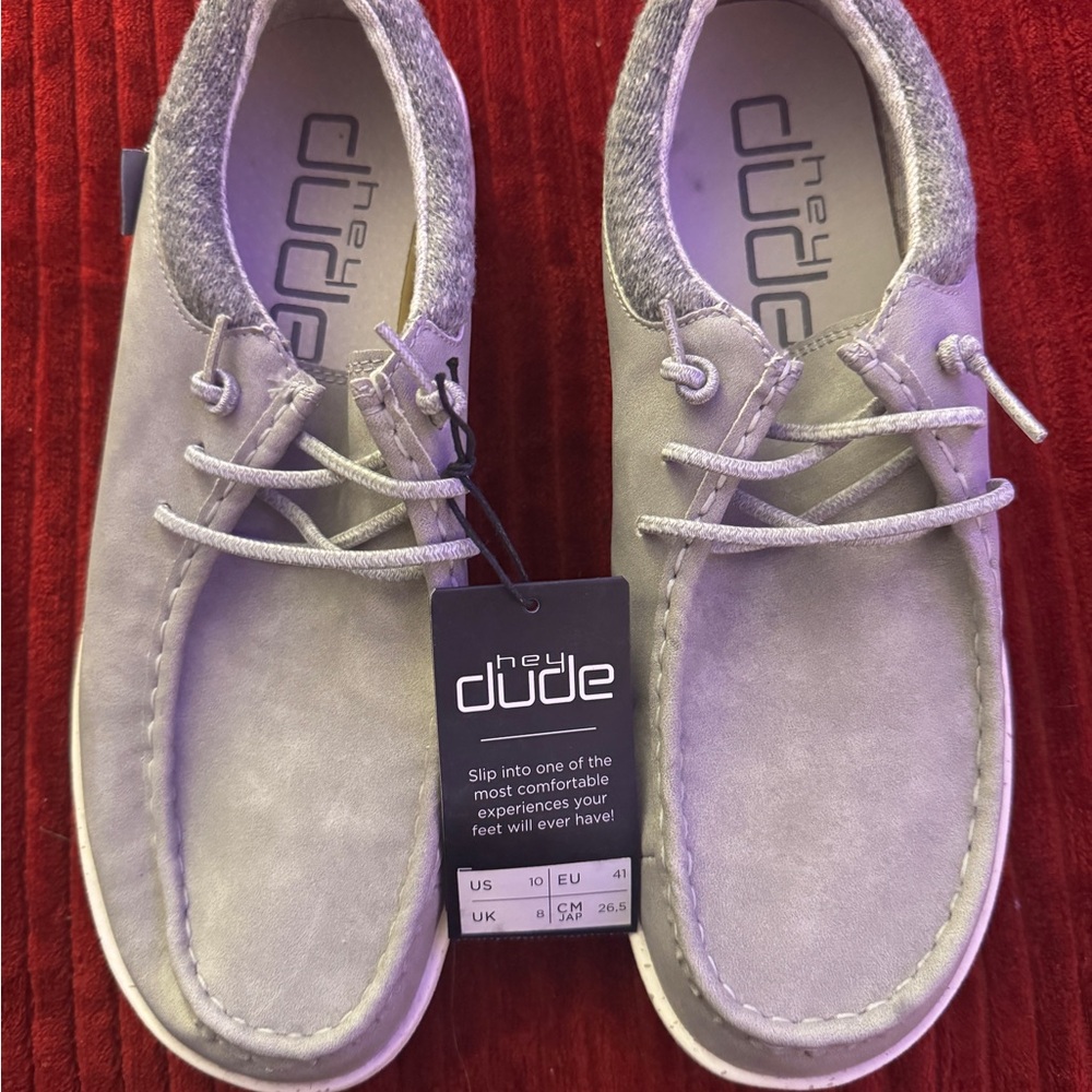 Hey Dude Light Gray Loafers
